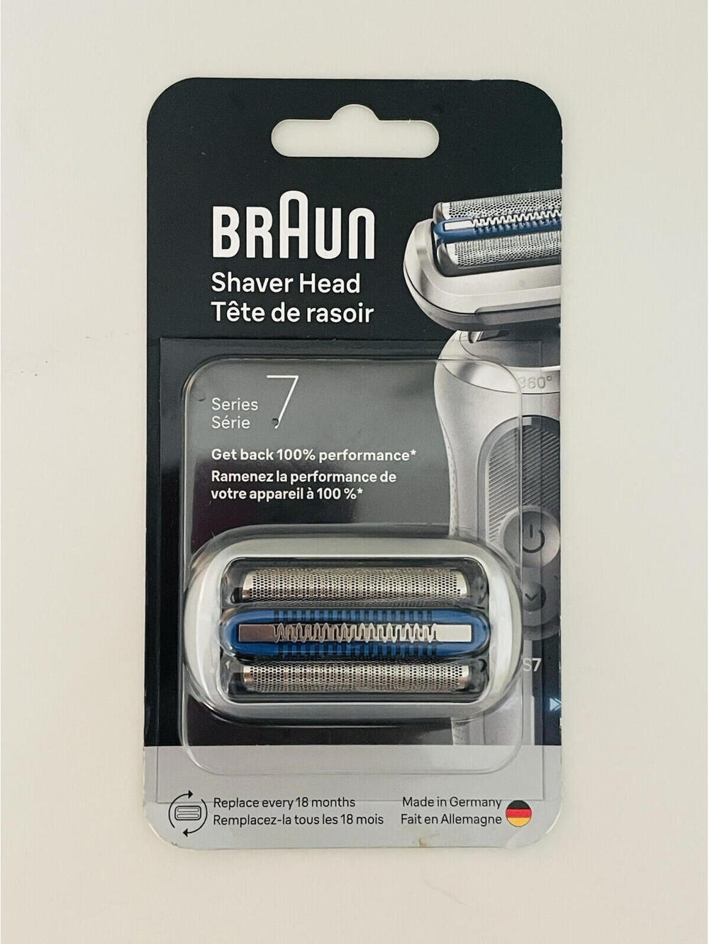 Braun Shaver Head Series 7 – Model 74S – Silver – Made in Germany – New & Sealed